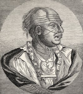 Outacite Ostenaco, engraving from an old print, from 